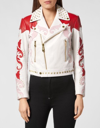 кожаная куртка  - женская верхняя одежда