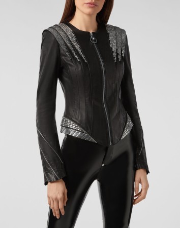 кожаная куртка  - женская верхняя одежда американская 