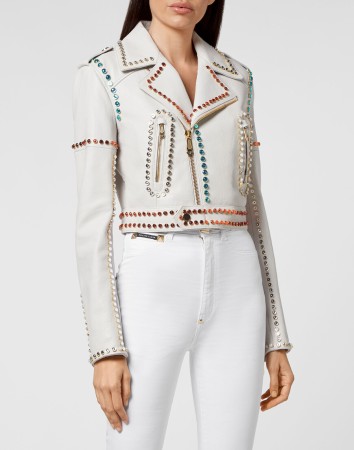 кожаная куртка  - женская верхняя одежда американская 