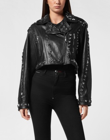 кожаная куртка  - женская верхняя одежда американская 