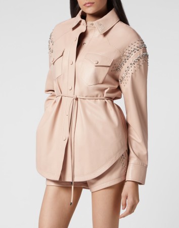 кожаная куртка  - женская верхняя одежда