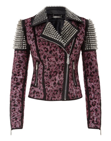 кожаная куртка  - женские куртки розовые 