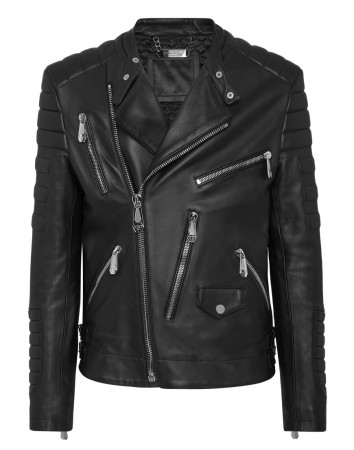 кожаная куртка  - мужская верхняя одежда philipp plein 