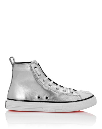 кроссовки  - женская обувь серебряная 