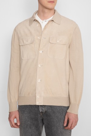 куртка  - мужская верхняя одежда замшевая 