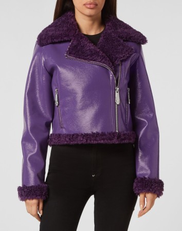 куртка  - женская верхняя одежда сиреневая 