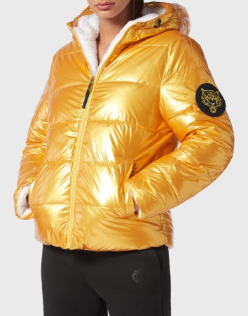 куртка  - женская верхняя одежда золотая 