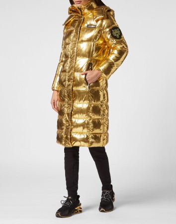 куртка  - женская верхняя одежда золотая 