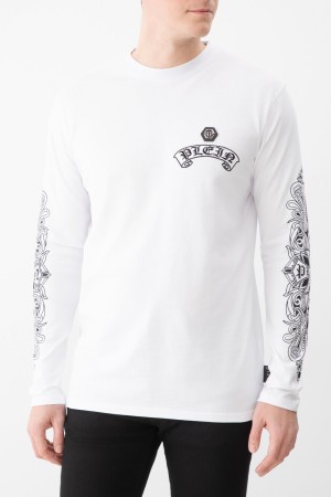 лонгслив  модель chrome crest - футболки и поло philipp plein 