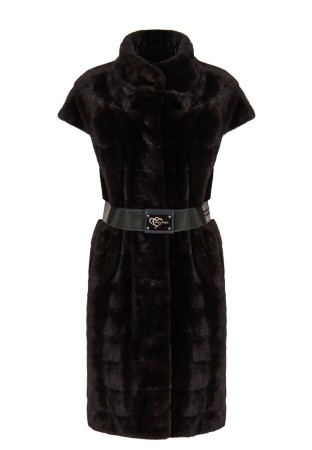 меховой жилет  - женская верхняя одежда mala mati 