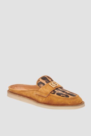 мюли  - женская обувь бархатная 