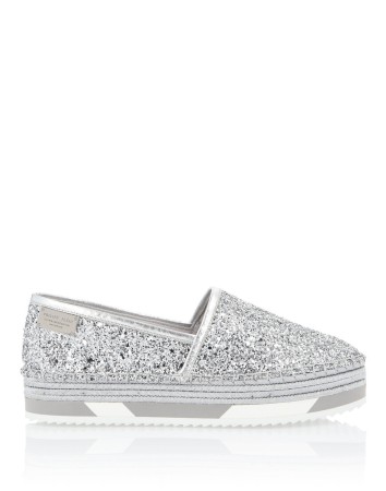 обувь повседневная  - женская обувь серебряная 