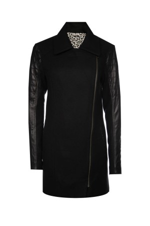 пальто  черный - женская верхняя одежда zaffers 