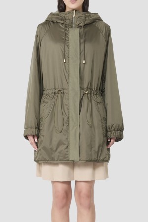 парка  - женская верхняя одежда на шнурках 