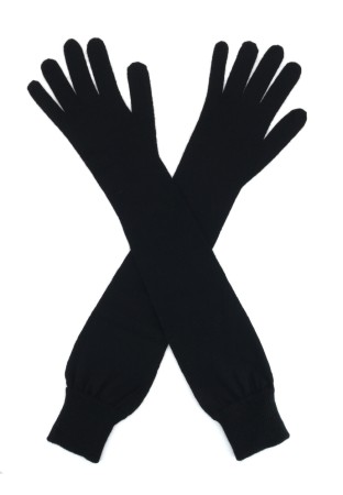 перчатки  - женские перчатки черные 