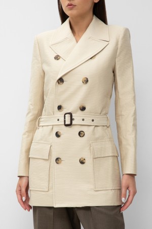 плащ  модель saharienne - женская верхняя одежда французская 