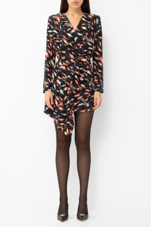 платье  из шелка цветной фотография