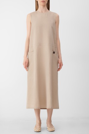 платье maxmara - женские платья бежевые 