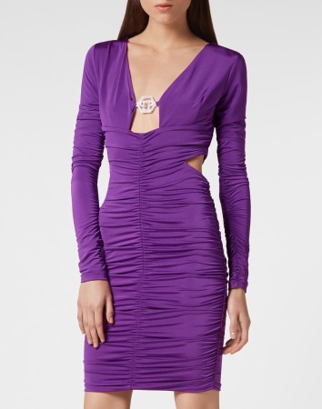 платье  - женская одежда сиреневая 