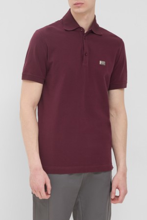 поло dolce&gabbana модель из коллекции dna - мужская одежда бордовая 