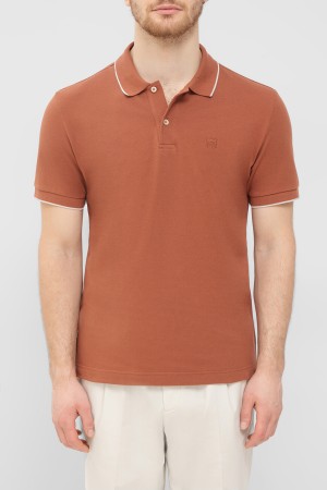 поло  - мужские поло коричневые 