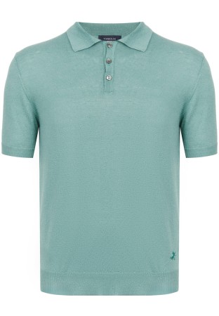 поло  - мужская одежда зеленая 