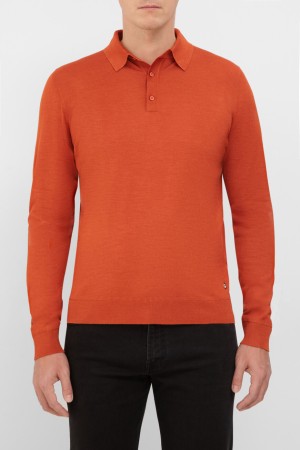 поло  - мужская одежда оранжевая 