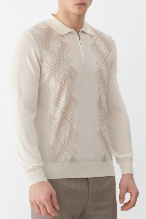 поло  - мужская одежда кремовая 