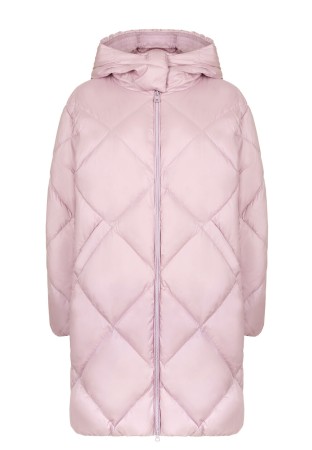 пуховик  - женская верхняя одежда фиолетовая 