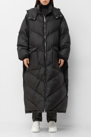 пуховик  - женская верхняя одежда из полиэстера 