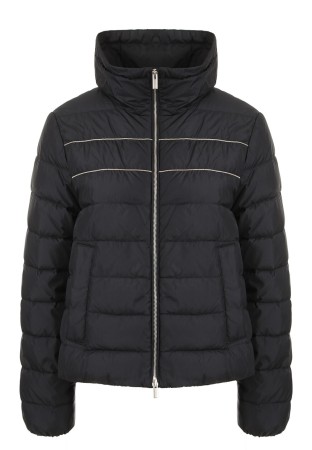 пуховик  - женская верхняя одежда синяя 