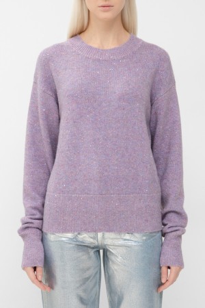 пуловер  - женская одежда фиолетовая 