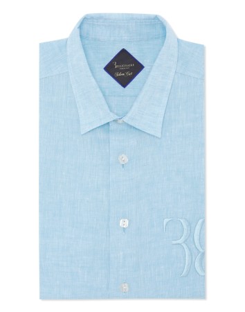 рубашка  - мужские рубашки голубые 