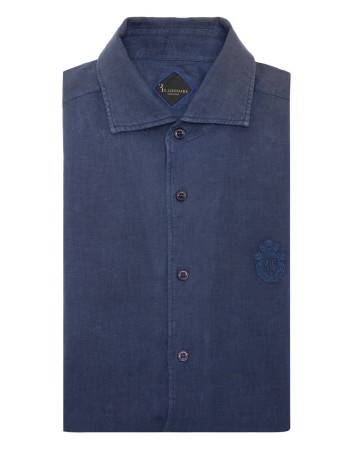 рубашка  - мужские блузы и рубашки синие 