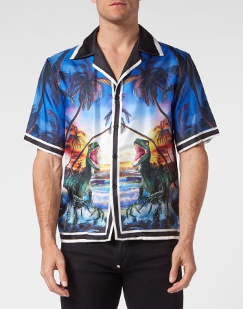 рубашка  - мужские блузы и рубашки с баской 