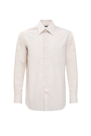 рубашка  - мужские блузы и рубашки кремовые 