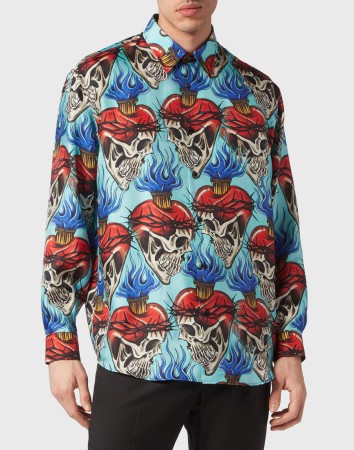 рубашка  - мужские рубашки голубые 