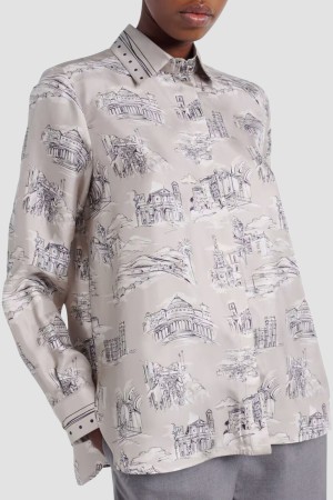 рубашка  - женские блузы и рубашки с разрезом 