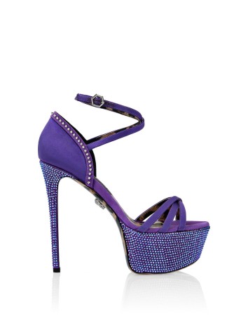 сандалии  - женская обувь сиреневая 