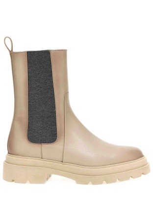 сапоги  - женская обувь бежевая 