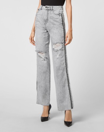 широкие джинсы  фотография