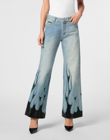 широкие джинсы  фотография