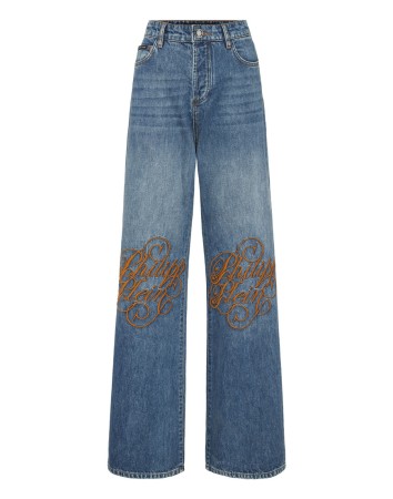 широкие джинсы  фотография