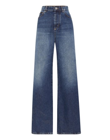 широкие джинсы  - женская одежда, обувь и аксессуары с принтом 