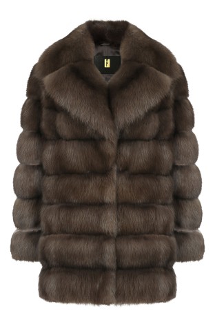шуба  - шубы и дубленки коричневые 
