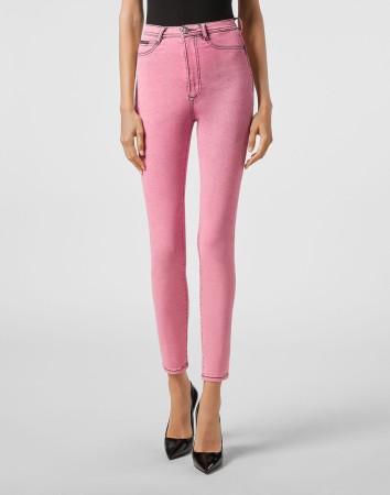 скинни  - женская одежда розовая 