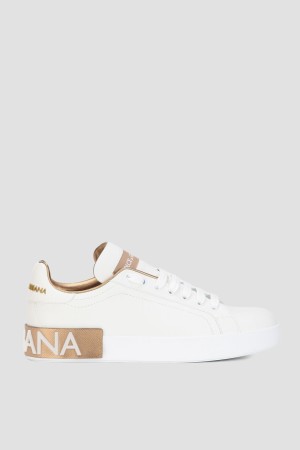 сникеры dolce&gabbana модель portofino - женская обувь с логотипом 