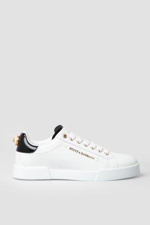 сникеры dolce&gabbana модель portofino - женская обувь из овчины 