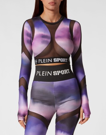 спортивный топ  - женская одежда сиреневая 