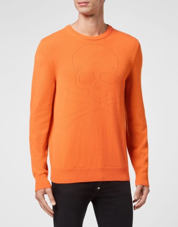 свитер  - мужская одежда оранжевая 